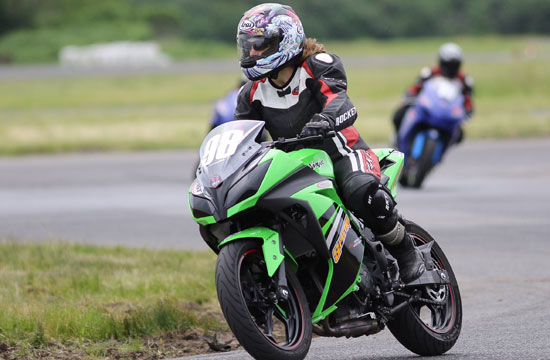 Jillian at track day