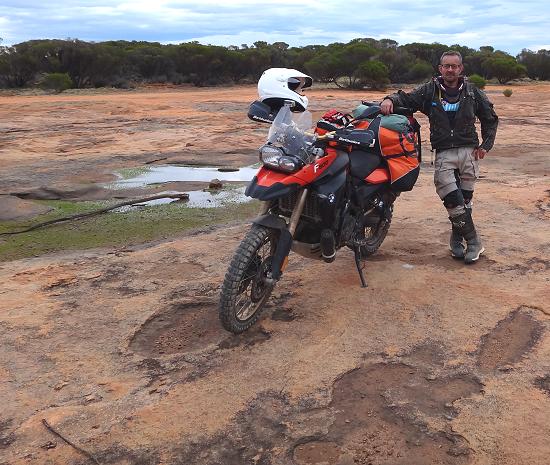 Ewen MacGregor on the Holland Track, Western Australia.