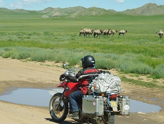 Monica Joseph, crossing Mongolia.