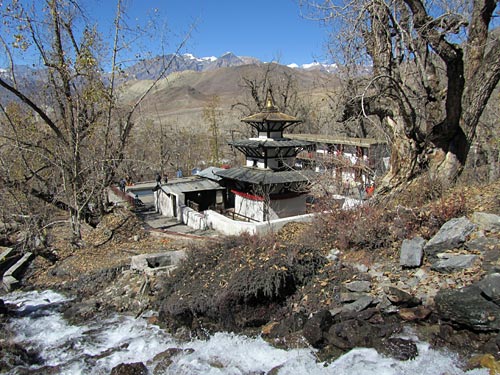 The goal - a temple in Nepal.