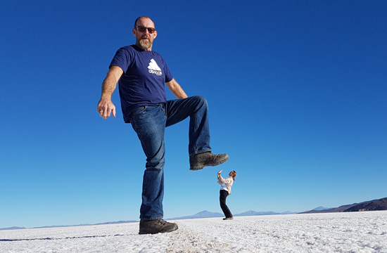 Maureen and Buzz's Salar antics.