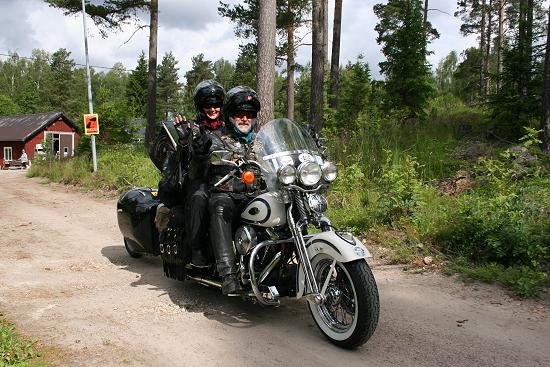 Ann and Michael Ahlberg riding.