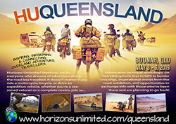 Horizons Unlimited Queensland 2019 postcard.