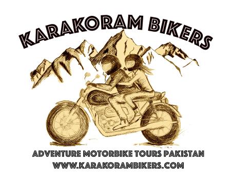 Karakoram Bikers logo, horizontal.