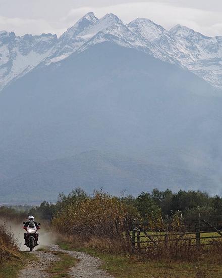 Off-road near Fagaras Mountains, Romania.
