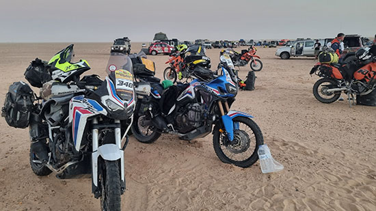 Radu Prie. Budapest Bamako Rally with motorcycles