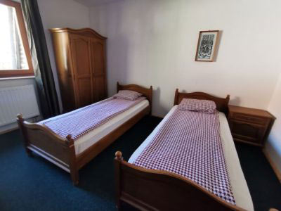 Two single beds room