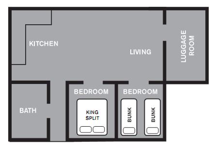 Jindabyne Sport and Recreation Centre - 2 BR Family Unit floorplan.