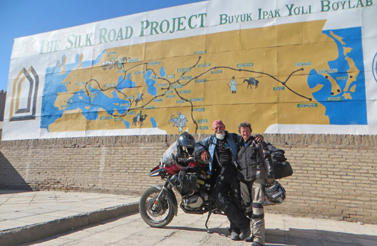 Shirley and Brian, Khiva Old Silk Road.
