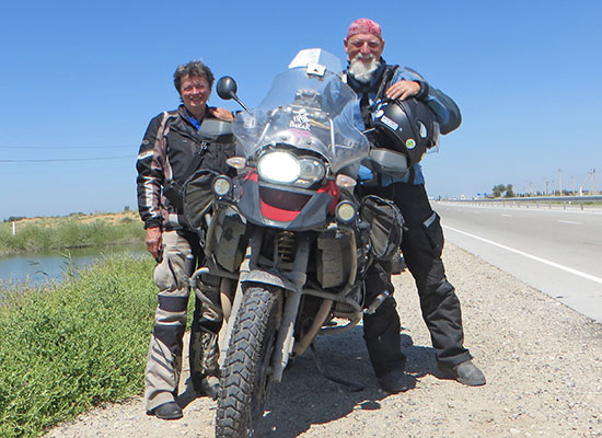 Shirley and Brian, Uzbekistan.