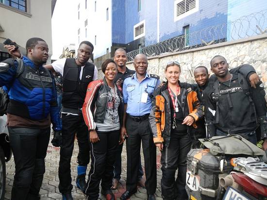 Jo Rust and friends in Nigeria.
