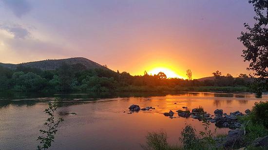 View from the camping at Elgro River Lodge - pic by Claudine Kidson.