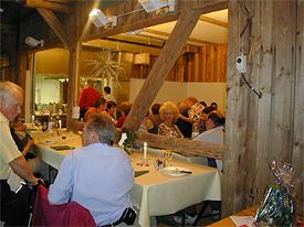 Restaurant at Erlebnisbauernhof Gerbe, Switzerland.