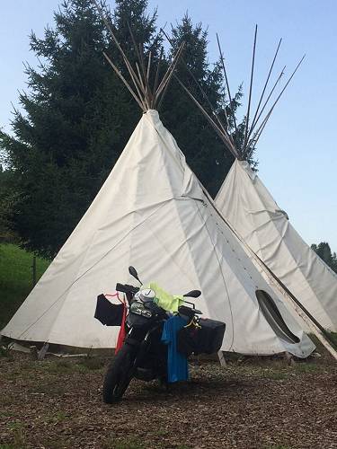 Tepees at HU Switzerland 2017.