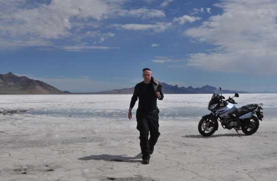 Jeff Davison in the desert.