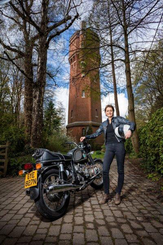 Elspeth Beard, Tower and motorcycle