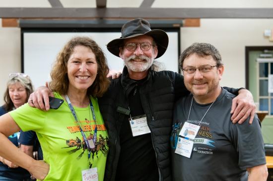 Annette Stout, Sam Manicom and Robert Stransky at HU Virginia.