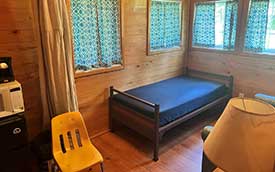 Living room area of a POD.
