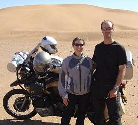 Tam and Zander Kabat in Morocco.