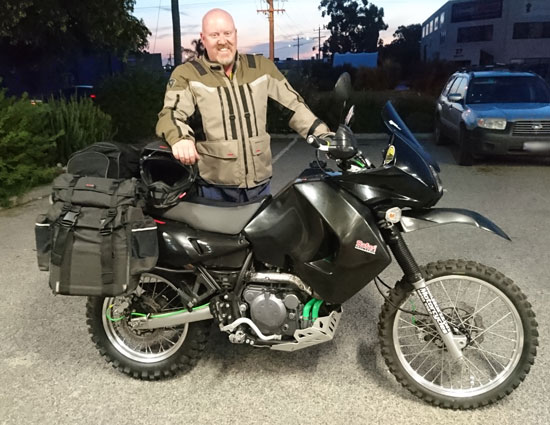 Dave with his bike