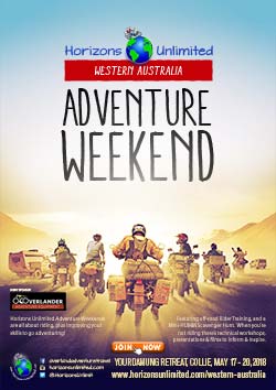 HU Western Australia 2018 Adventure Weekend poster.