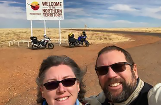 Jenny and Will Colquhoun, Northern Territory road sign