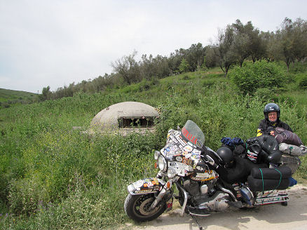 One of the thousands of old concrete bunkers along borders