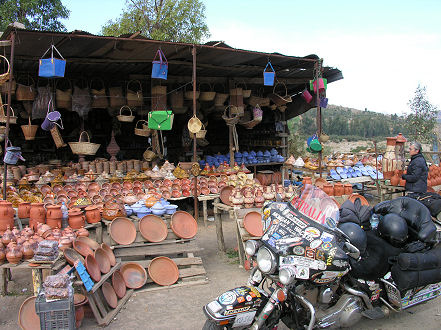 Pottery for sale roadside