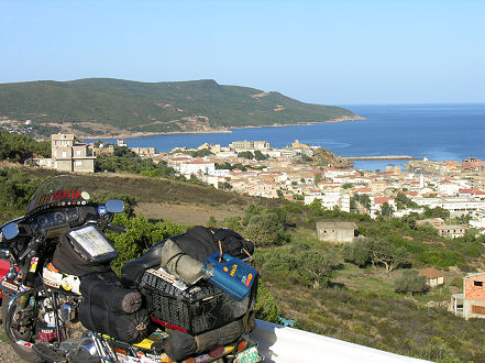 Hitting the coast near the Tunisian border