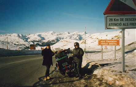 Unusual, the road is open at this time of year