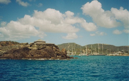 Old fort at the entrance to English Harbour