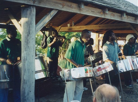 Caribbean metal band entertains the tourists