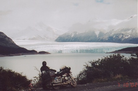 Perito Moreno Glacier, 5 km wide and towering 60 metres over it's lake