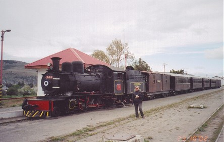 The narrow gauge steam train out of Esquel