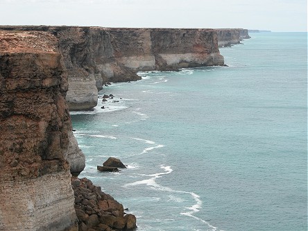 90 metre high cliffs across the Nullarbor