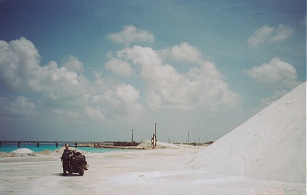 Grand Inagua, its only industry, sea salt