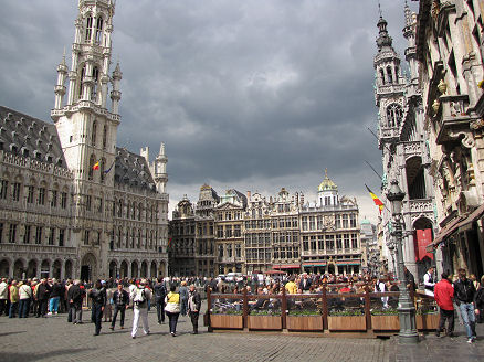 Brussel's square with its guild buildings