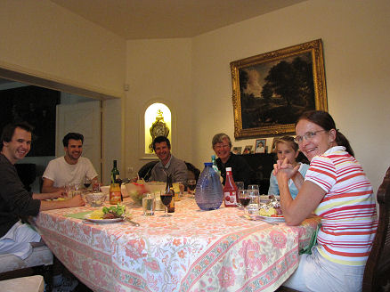 Dinner at Savina and Jean-Francoise's house