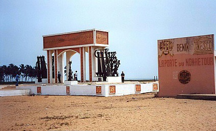 Memorial to the slaves that were transported from this port