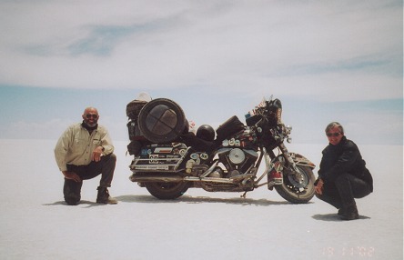 A surreal feeling, at least 50 km of salt flats in every direction