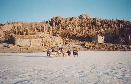 Our accommodation on this island in the middle of the Salar de Uyuni