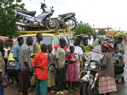 Local motorcycles are not ridden between towns