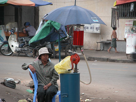 Waiting all day to sell a few litres of petrol