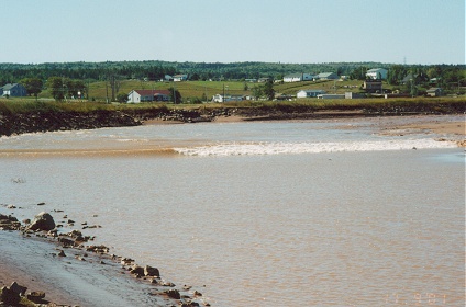 Tidal bore in the Bay of Fundy