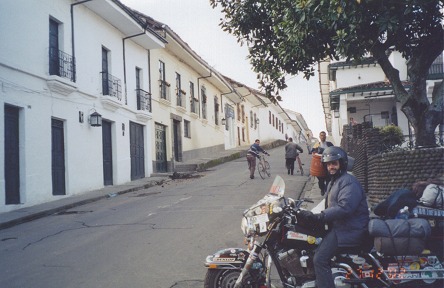 Street scape of Popayan