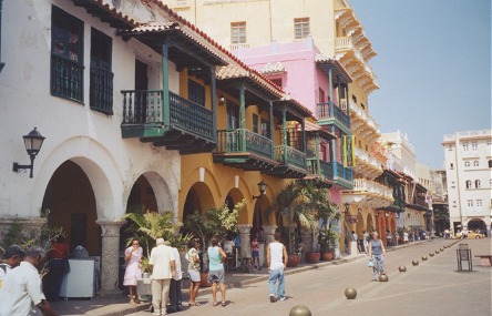 The tourist precinct of Cartagena