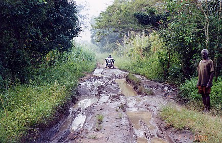 The only road across Africa, East to West, politically open to travel