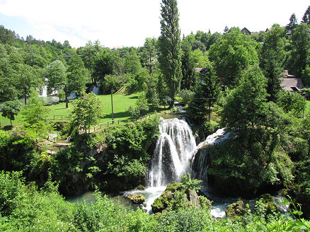 Waterfall park near Slunj