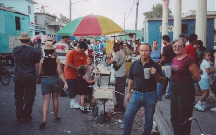 Festivities Cuban style, cheap beer, street bands and lots of fun