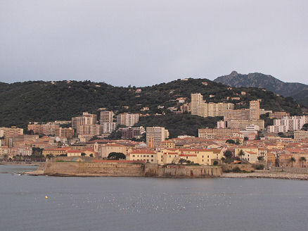 Arriving in Ajaccio, Corsica